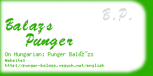 balazs punger business card